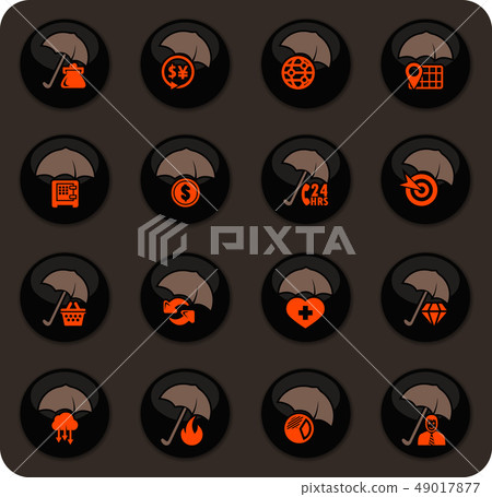 Insurance icons set 49017877