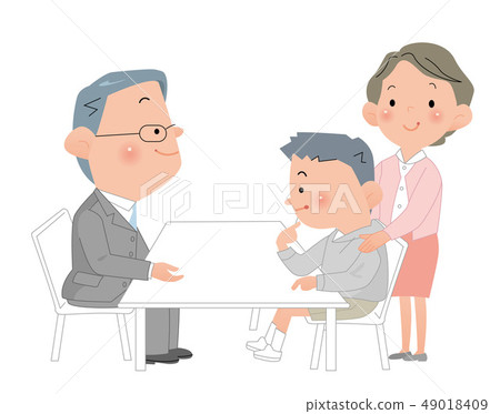 在兒童諮詢中心。諮詢和討論。 49018409