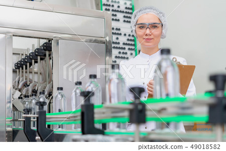Water bottling line for processing and bottling pure spring water 49018582