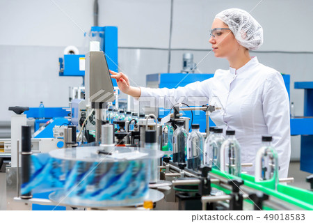 Water bottling line for processing and bottling pure spring water 49018583