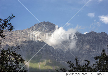 Georgia, Stepantsminda. The mountains around the 49018593