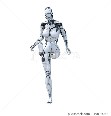 人形機器人perming3DCG插圖素材 49019068