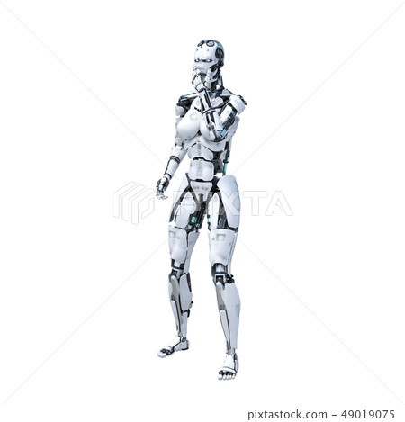 人形機器人perming3DCG插圖素材 49019075