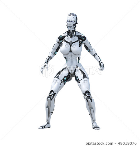 Humanoid robot perming3DCG illustrations material Humanoid robot perming3DCG illustrations material 49019076