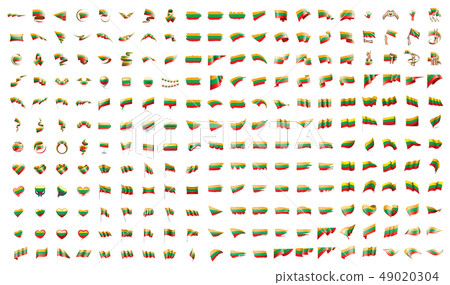 very big collection of vector flags of the Lithuania 49020304