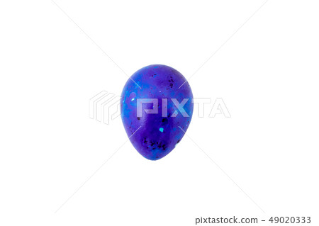 Colorful handmade easter eggs isolated on a white background 49020333
