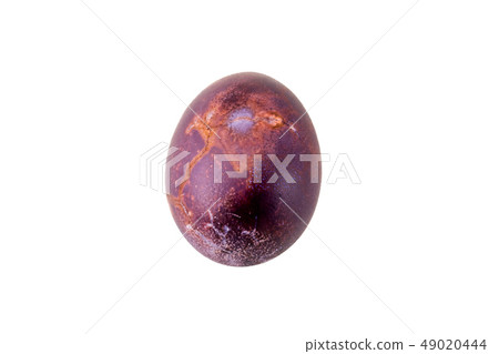 Colorful handmade easter eggs isolated on a white background 49020444