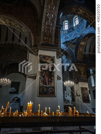 The interior of the Etchmiadzin Cathedral. The interior of the Etchmiadzin Cathedral. 49020550