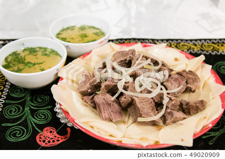 Kyrgyz national meat dish Kyrgyz national meat dish 49020909