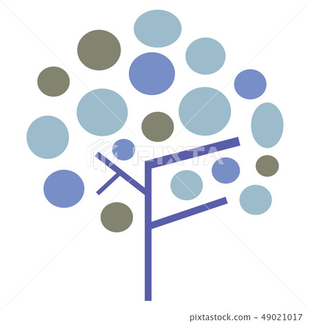 Round leaf tree icon 08 - Stock Illustration [49021017] - PIXTA