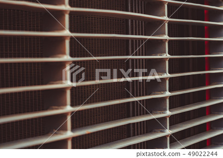 the radiator grille of the tractor the radiator grille of the tractor 49022244