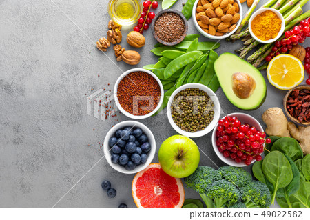 Healthy food background 49022582