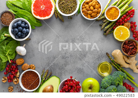 Healthy food background 49022583