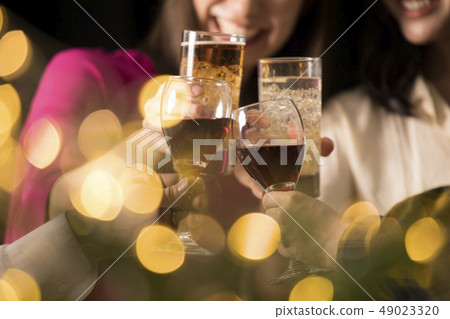 Drinking party, young woman 49023320
