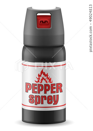 pepper gas sprey self defense vector illustration pepper gas sprey self defense vector illustration 49024813