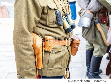 Vintage leather holster, binoculars and other Vintage leather holster, binoculars and other 49024878