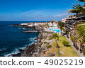 beautiful view on ocean water and town 49025219