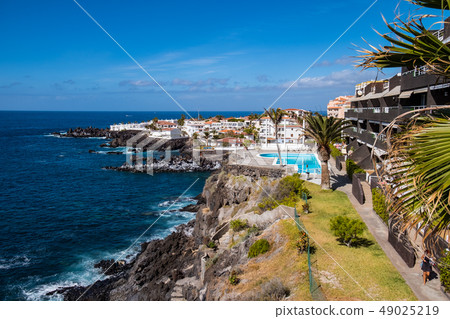 beautiful view on ocean water and town beautiful view on ocean water and town 49025219