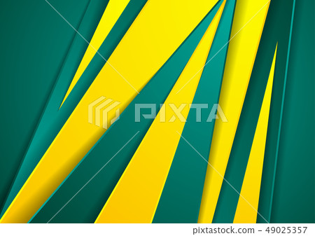 Bright orange blue stripes corporate abstract 49025357