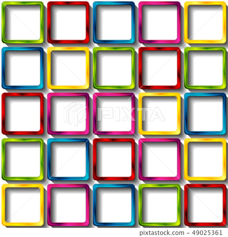 Colorful glossy squares abstract background Colorful glossy squares abstract background 49025361