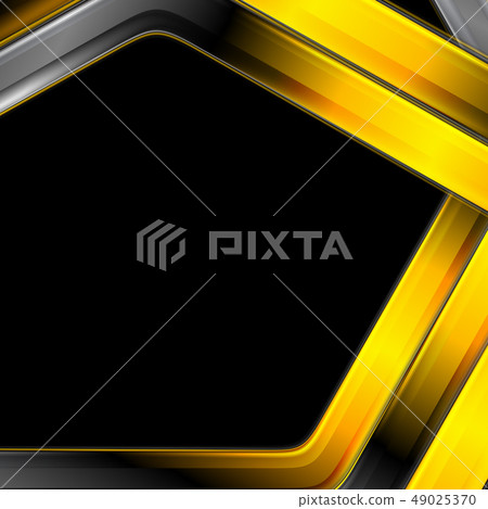Orange black glossy stripes abstract technology Orange black glossy stripes abstract technology 49025370