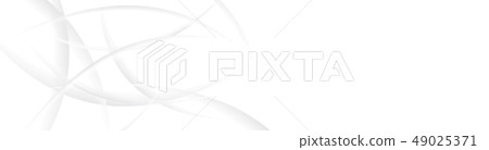 Grey white smooth waves abstract header banner Grey white smooth waves abstract header banner 49025371