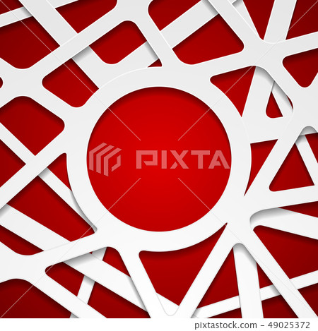Red white abstract papercut corporate background Red white abstract papercut corporate background 49025372