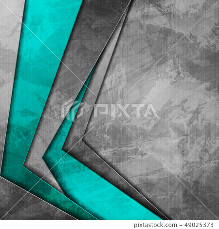 Grunge tech corporate cyan and grey background Grunge tech corporate cyan and grey background 49025373