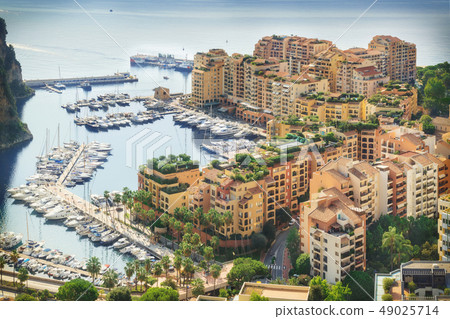 Luxury Monaco-Ville harbour of Monaco, Cote d'Azur Luxury Monaco-Ville harbour of Monaco, Cote d'Azur 49025714