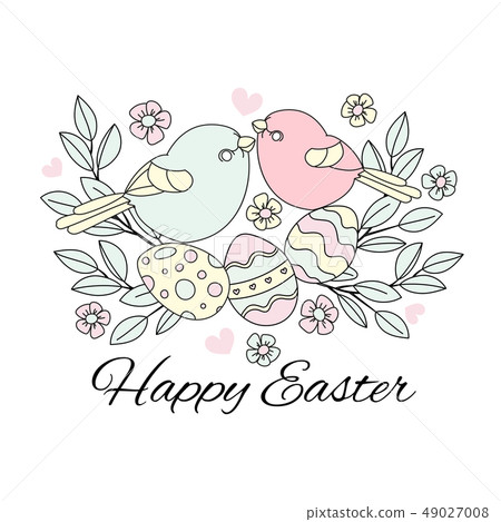 EASTER BIRDS Great Religious Holy Holiday Cartoon EASTER BIRDS Great Religious Holy Holiday Cartoon 49027008