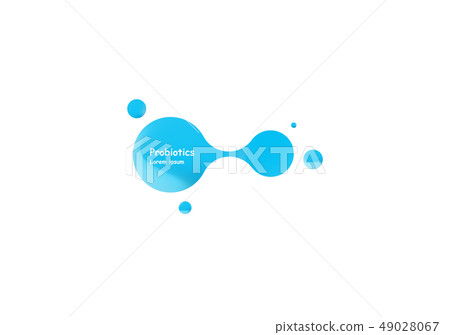 Probiotics bacteria vector design. Concept of design with Lactobacillus Probiotic Bacteria. Template Probiotics bacteria vector design. Concept of design with Lactobacillus Probiotic Bacteria. Template 49028067