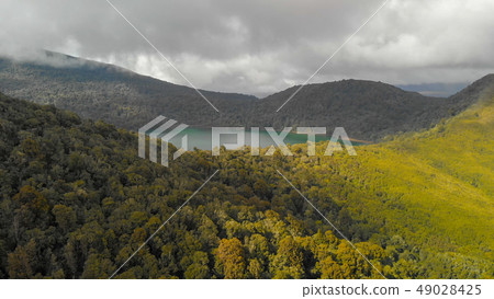 Panoramic aerial view of Lakes and surrounding Panoramic aerial view of Lakes and surrounding 49028425
