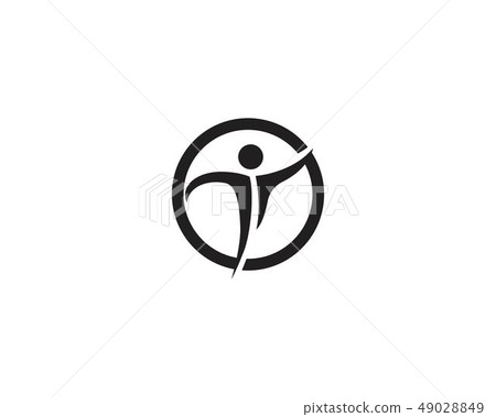 Human character logo sign 49028849