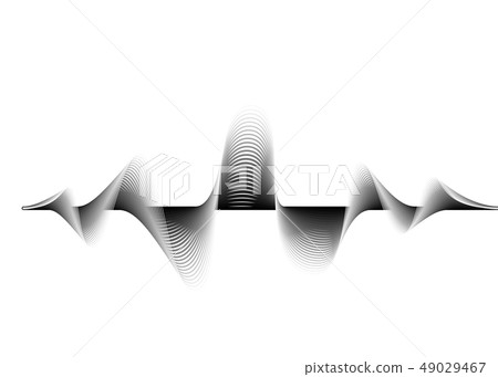 Sound wave vector background. Audio music soundwave. Voice frequency form illustration. Vibration Sound wave vector background. Audio music soundwave. Voice frequency form illustration. Vibration 49029467