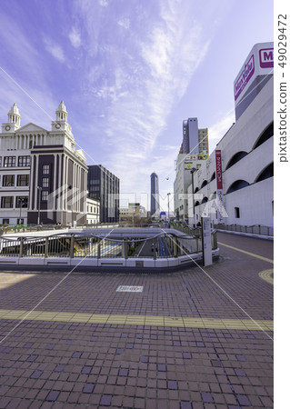 Yamaguchi Shimonoseki JR Shimonoseki Station Ekimachi Square Looking towards the Channel Yume Tower 49029472