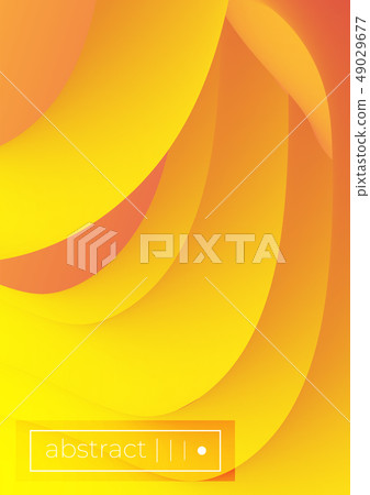 Bright yellow red abstract fluid shape background - Stock Illustration ...