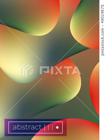 Fluid mesh shapes vector background covers set 49029678