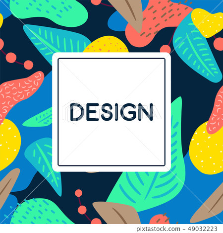 Contemporary floral seamless pattern. Contemporary floral seamless pattern. 49032223
