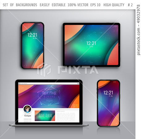 Vector wallpaper for smartphone. 49032978