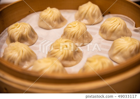 小米糕（Shoronpou，Shoronbo，Shaolong Bao）中國食用的一種點心在中國吃 49033117