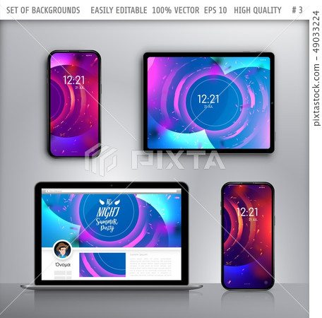 Vector wallpaper for smartphone. 49033224