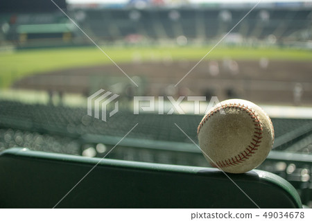 Viewpoint from the audience seat to the outfield 49034678