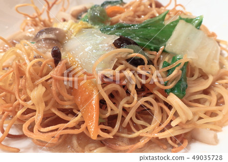 Home-made, rustic home-made "Ankake Yakisoba" 49035728