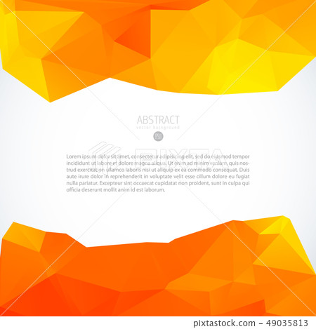 Red triangle background banner brochure template 49035813