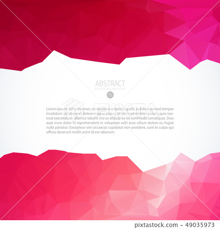 Red triangle background banner brochure template Red triangle background banner brochure template 49035973