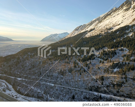 Famous Seward highway in Alaska  49036088