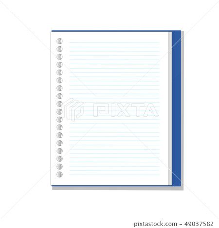 note book paper vector 49037582