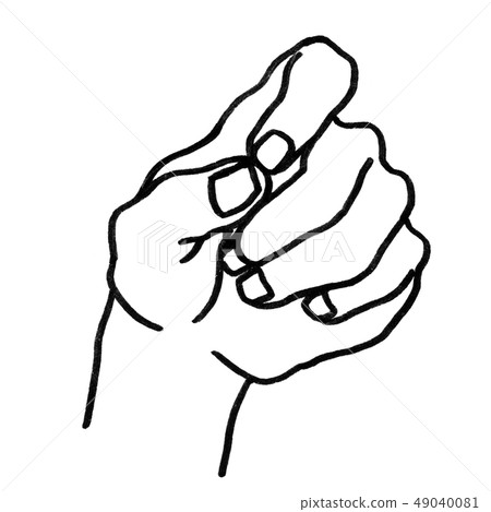 [Illustration of hand, finger (goo)] fist fist punch 49040081