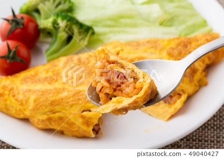 Omelette rice Omelette rice 49040427