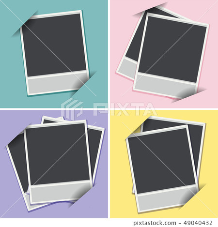 Four templates of photoframes on different Four templates of photoframes on different 49040432